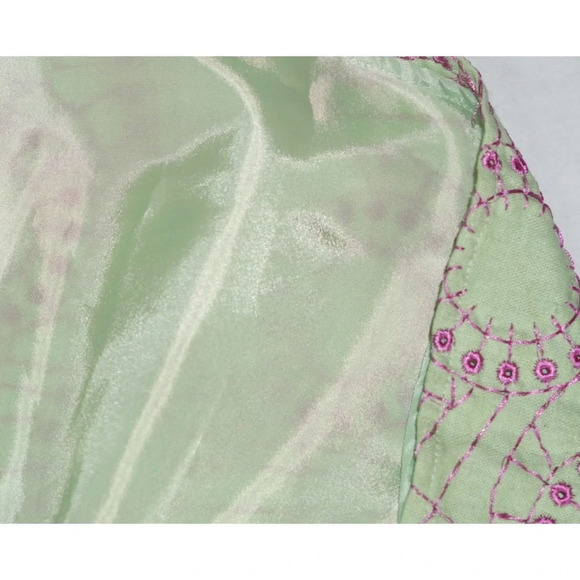 Edward Linen/Rayon A-Line Skirt Circles Size 12 - Picture 8 of 8